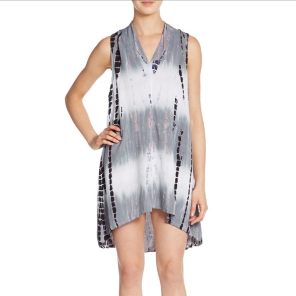 Cirana Tie Dye Stripe Shift Dress